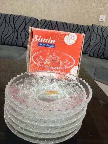 Süfrə ləvazimatları dəsti - Porselen meyvə/qəlyanaltı boşqabı: Ağ