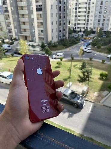 adapter apple: IPhone 8, 64 GB, Qırmızı, Barmaq izi — 2