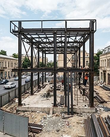 ev temir: 🧱 Ənənəvi daş tikintilər artıq keçmişdə qaldı! 🏗️ Metal konstruksiya — 2