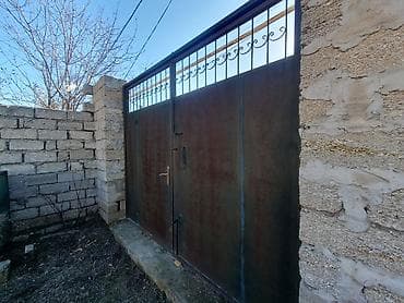 dəmir darvazalar işlənmiş: Dəmir Həyət darvazası, Yana açılan, Mexaniki, Qapı ilə — 3