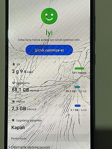 samsug a 10: Samsung Galaxy A51, 128 GB, rəng - Ağ, Qırıq — 3