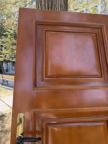 qapi darvaza: MDF üzlü massiv ağac interyer qapıları – klassik panel dizayn - — 3