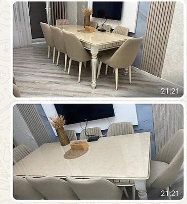 balkon stul: Masa desti 1 aydi alinib.Eve cox boyuk olduguna gore — 1