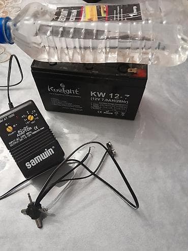 Akkumulyator + universal adapter + akumliyator suyu - Akkumulyator