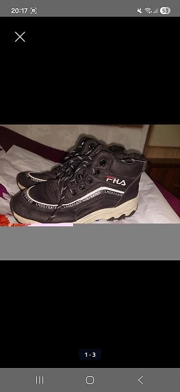 rezin botlar: Rəng - Qara Krossovkalar, Ölçü: 37, Oğlan üçün — 2