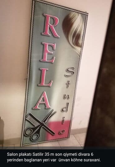 Salon üçün reklam plakatı – “RELA Studio” dizaynı. - Şaquli forma lalafo.az -da Salon üçün reklam plakatı – “RELA Studio” dizaynı. - Şaquli forma