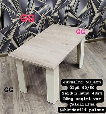 jurnal masalar: Düz masa, Açılmayan, Təkərsiz, Zəmanətli, Pulsuz çatdırılma, Pulsuz quraşdırılma — 3