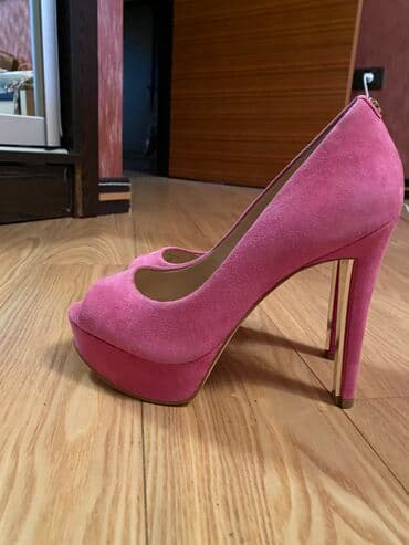 женские толстовки на молниями: Туфли, Guess, Размер: 36, цвет - Розовый, Новый — 2