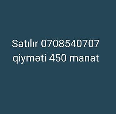 Reklam, çap: Məhsul satılır 


Qiymət: 450 manat — 1