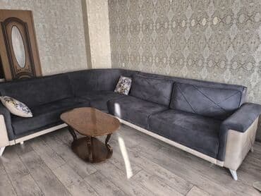 углавой диван бу: Künc divan, Açılan, Bazalı, Parça, Çatdırılma yoxdur — 1