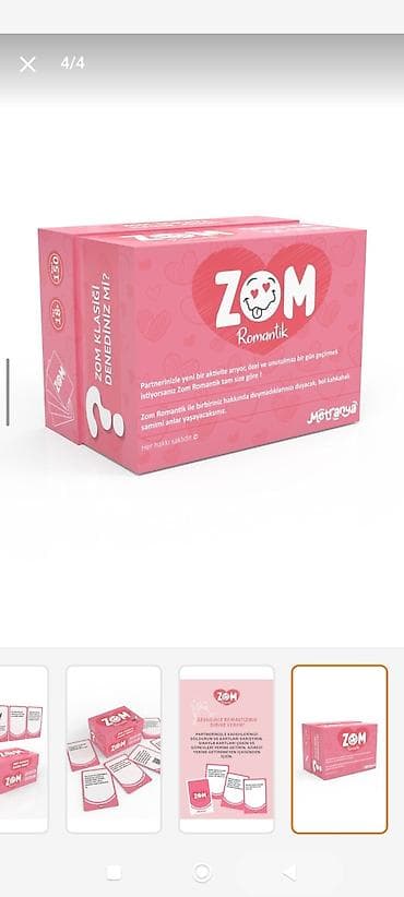 ZOM Romantik – cütlüklər üçün içki kart oyunu Məhsul təsviri: - ZOM — 1