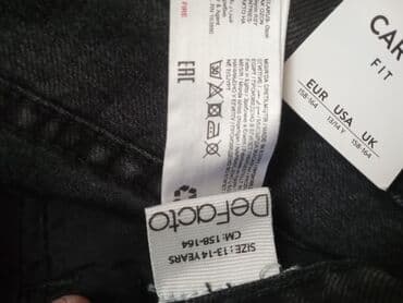 kişi ucun klassik qara kostyum: Qara rəngində cins şalvar. Yeni alınıb!! — 7