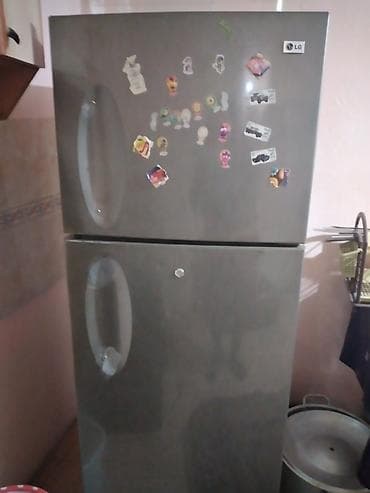 paltar yüyan: İşlənmiş 2 qapılı LG Soyuducu Satılır, rəng - Gümüşü — 2