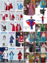 детский костюм деда мороза: Bayram və tədbirlər üçün kostyumlar - Qar Qız komplektləri: müxtəlif — 3