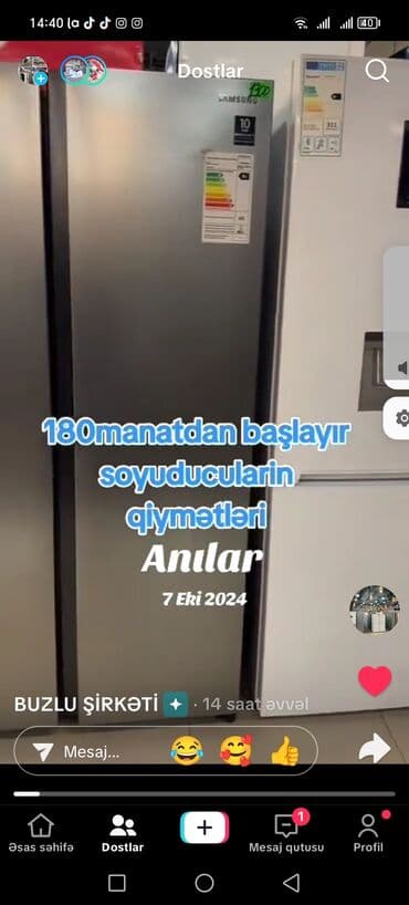mətbəx tərəzisi: 2 qapılı Samsung Soyuducu Satılır, rəng - Gümüşü — 1