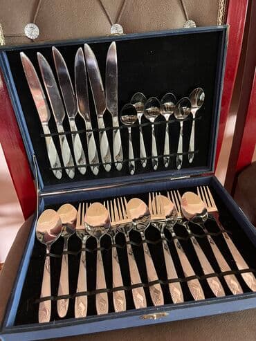 Gözəl qaşıq bıçaq dəsti.Xanımın cehizi üçün alınıb.İşlənmiyib lalafo.az -da Gözəl qaşıq bıçaq dəsti.Xanımın cehizi üçün alınıb.İşlənmiyib