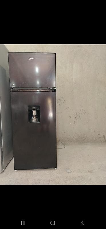 Midea iki qapılı soyuducu - Rəng: qara/qaralmış metalik - Üst kamera