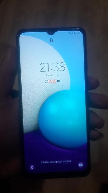 Elektronika: Samsung Galaxy A02, 32 GB, rəng - Qara, İki sim kartlı — 3