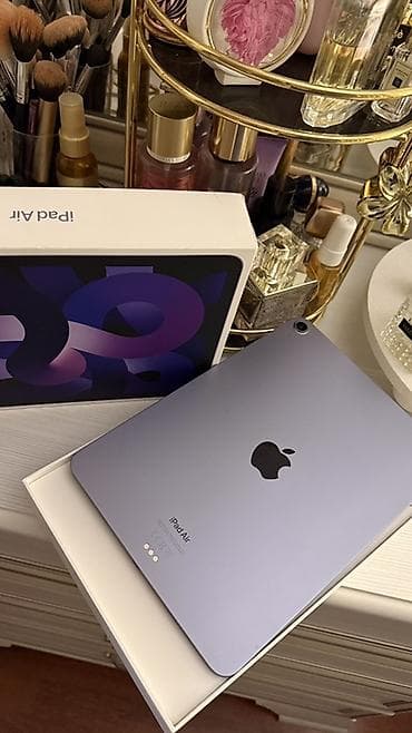 iphone adapter usb: Apple iPad Air (5-ci nəsil) 64gb – bənövşəyi rəng Tam ideal vəziyyətdə — 1
