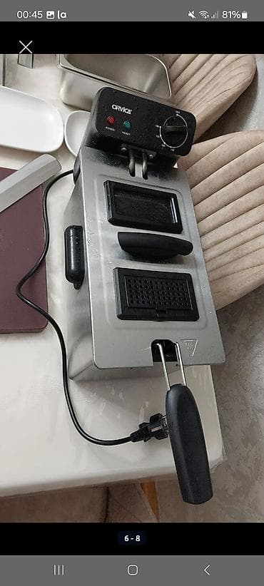 sederek qaz pecleri: ORVICA elektrik fritözü - Paslanmayan poladdan gövdə - Üst blokda — 2