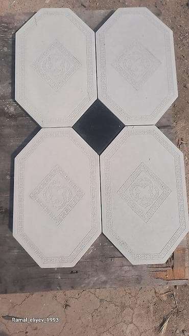 mum: Dekorativ səki/alandaz həyət daşları - Forma: səkkizguşəli (oktaqon) — 1