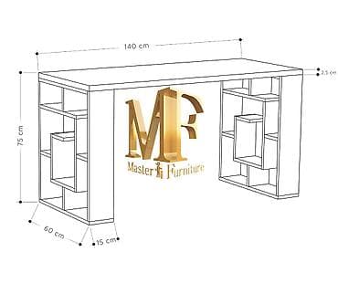 Sifarişlə ofis mebeli: Düz masa, Polkalı, Siyirməsiz, Türkiyə, Mat laminat, Zəmanətli, Kredit var — 1