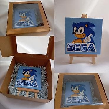mini pec: Mini kətan tablo – SEGA/Sonic The Hedgehog mövzulu - Rəsm: SEGA — 1