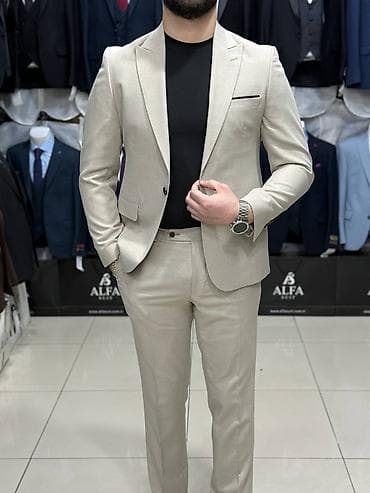 kisi kostyum modelleri: Kostyum, Demisezon, rəng - Boz — 2