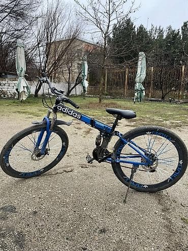 Детские велосипеды: Məhsul: Dağ tipli velosiped, mavi rəng Xüsusiyyətlər: - Tam asqılı — 1