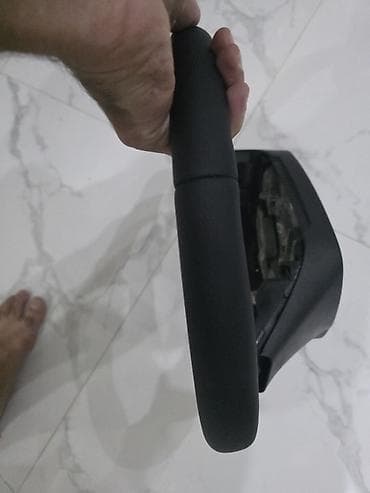 sukan lada: Avtomobil sükan çarxı - Material: Qara dəri üzlüklü sükan (tikişli) — 5