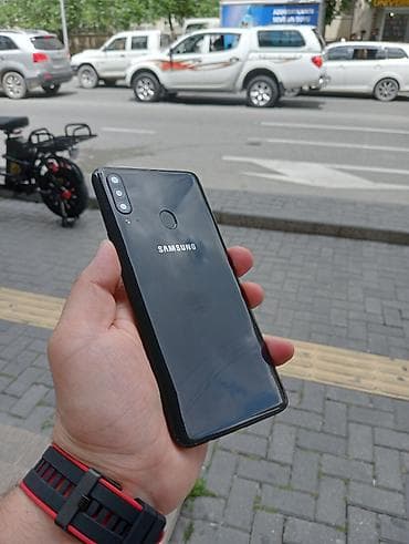 samsung printer: Samsung Galaxy A20s, 32 GB, rəng - Qara, Zəmanət, Barmaq izi, Simsiz şarj — 1