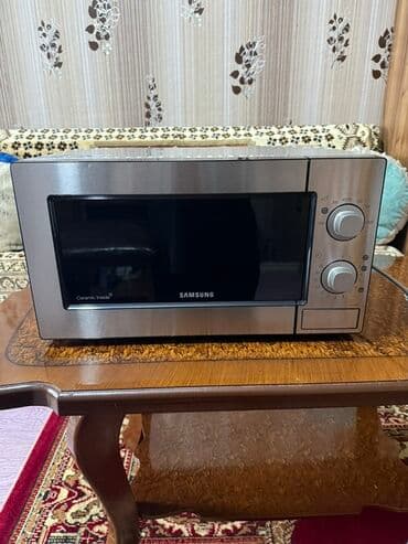 Микроволновка Samsung, Отдельностоящая, С микроволнами, цвет - Серебристый at lalafo.az — 2 Микроволновка Samsung, Отдельностоящая, С микроволнами, цвет - Серебристый — 2