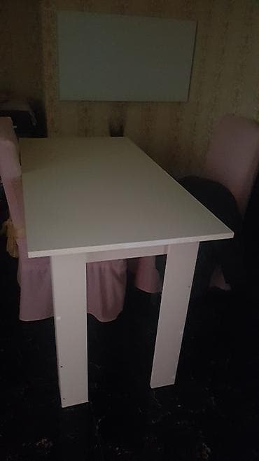 mermer stollar: Mebel dəsti – 1 paltar şkafı + 2 masa - Paltar şkafı: 3 qapılı — 1