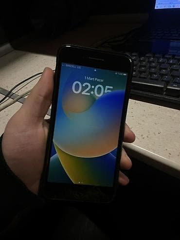 IPhone 8 Plus, 64 GB, Qara, Barmaq izi