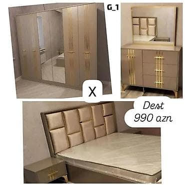 komodlar: Yataq otağı mebel dəsti – model G_1 Tərkib: - Geniş 6 qapılı — 1
