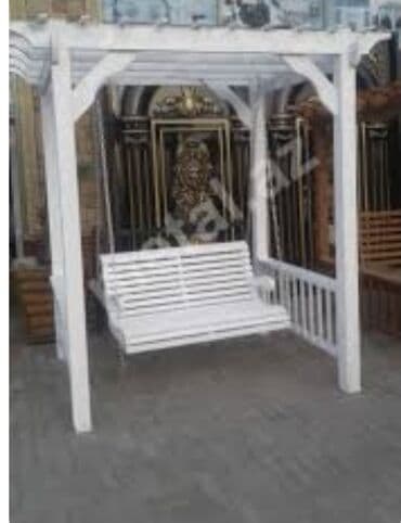 Bağ, çöl mebeli: Skamya-yelləncəl, Zontikli, Taxta — 2