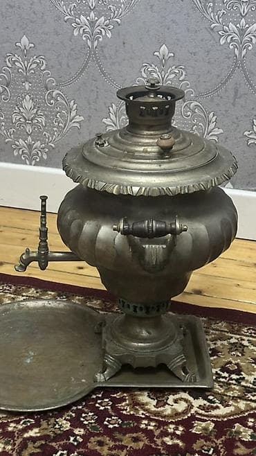 самовар на дровах: 8 LiTiRDi Antik samovar deqiq 8 LiTiRDi – klassik köhnə rus üslubunda — 4