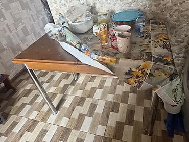 Mətbəx masası, Taxta, Dördbucaq masa — 1