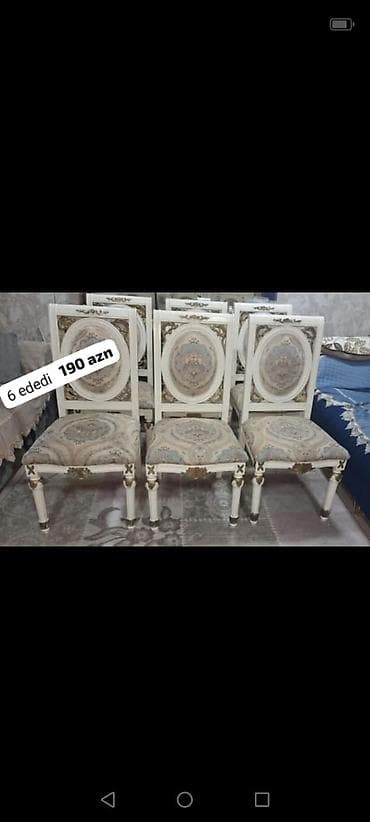 Qonaq otağı üçün, İşlənmiş, Stul