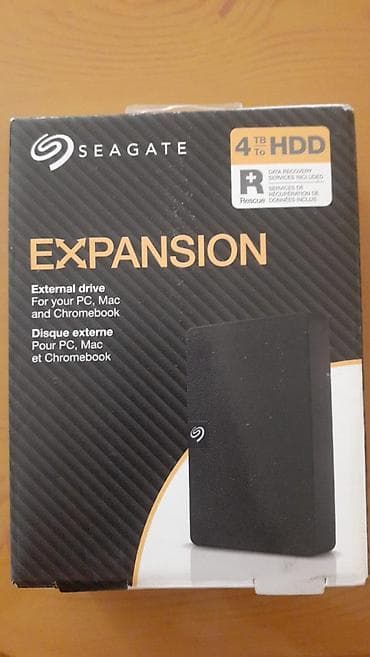 Накопители SSD: Внешний Накопитель SSD Seagate, 4 ТБ, 3.5", Новый — 3