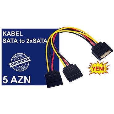 Kabellər "MOLEX/SATA to SATA/MOLEX Original" MƏHSULLAR TAM — 10