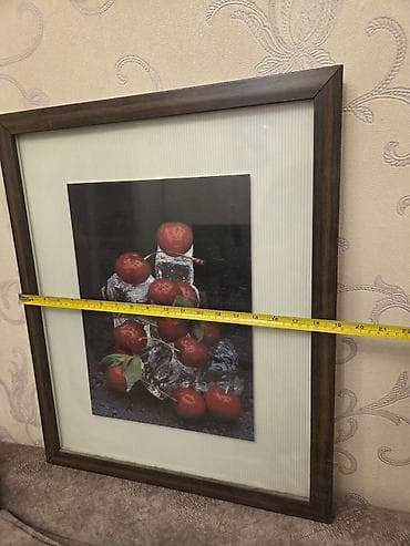 Divar rəsmi – “Gilas və buz” mövzulu foto/poster - Çərçivə: tünd — 4