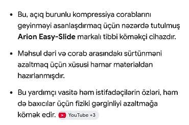 Tibbi məhsullar: Protezni ayağı geyinmək üçündur.Yenidir.Hec istifadə — 8