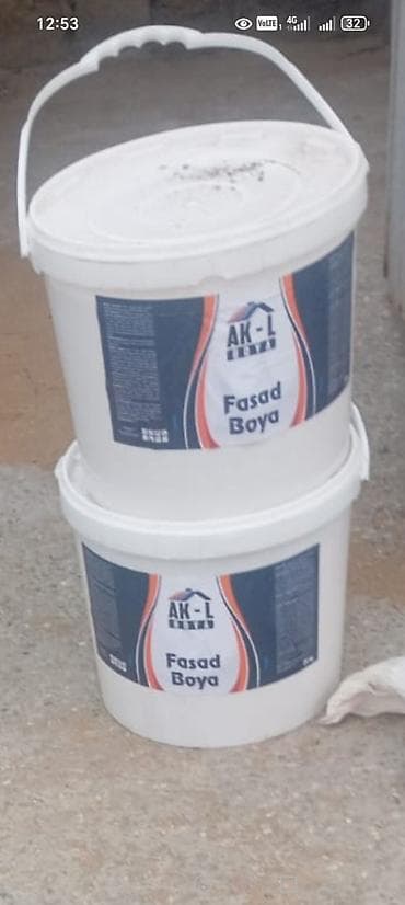 Akril Fasad üçün boya, rəng - Ağ, Suya davamlı