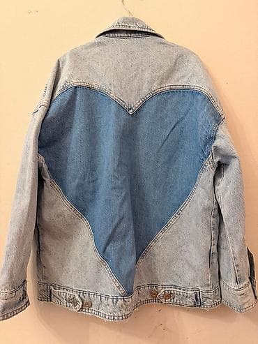 zara: Qadınlar üçün iki fərqli denim gödəkçə dəsti 1) Açıq göy rəngli, “raw — 4