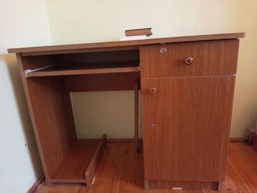 Boşqablar: Düz masa, Polkalı, Siyirməli, MDF, Zəmanətsiz, Kredit yoxdur — 1