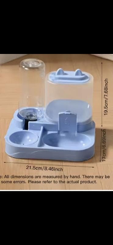 Su və yem qabları: Avtomatik yem və su verən qab seti – pişik və kiçik itlər üçün - 2-si — 1