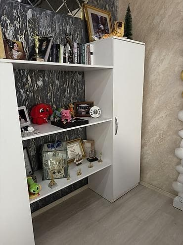 kiçik dolab: Ağ rəngli şkaf-modul - Dizayn: Minimalist, düz xətli, ağ korpus və — 1