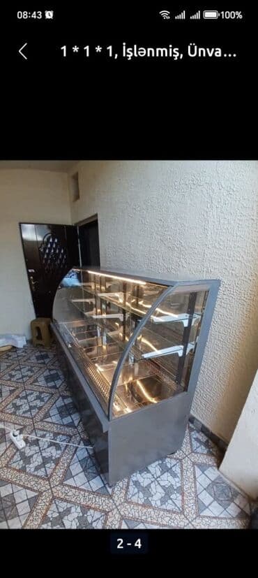 вешалка для брюк и рубашек напольная: Şüşə vitrin – qida vitrin soyuducu/isitməsiz nümayiş stendi - Ön və — 1