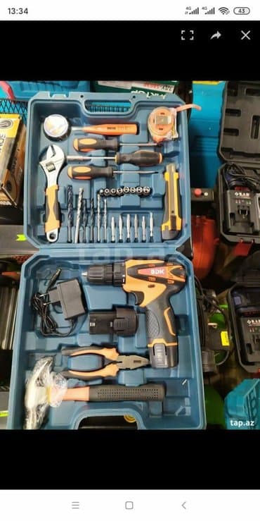 trişotka açar dəsti: Drel dəsti yeni keyfiyyətli tep teze — 1